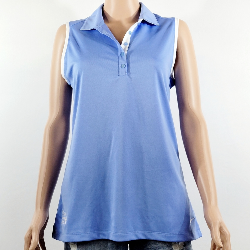 Nike Golf Women's Shell Houston Open Dri-Fit Sleeveless Victory Polo
